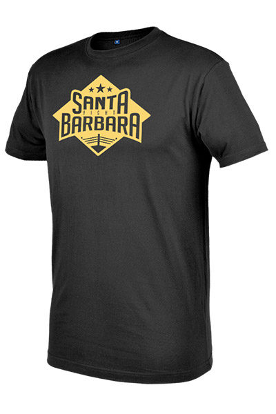 Camiseta Negra Santa Barbara Fight