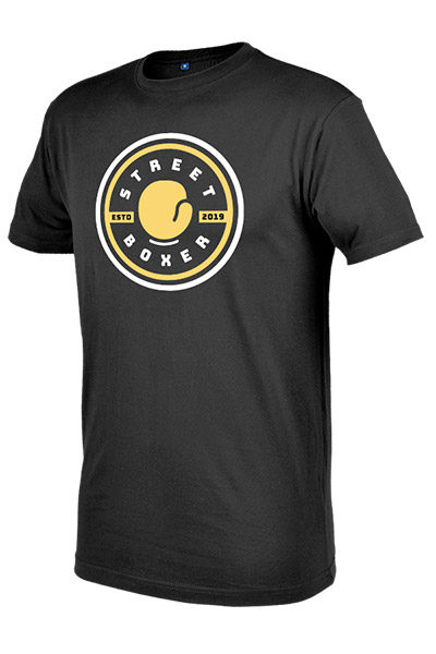 Camiseta Negra Strret Boxer
