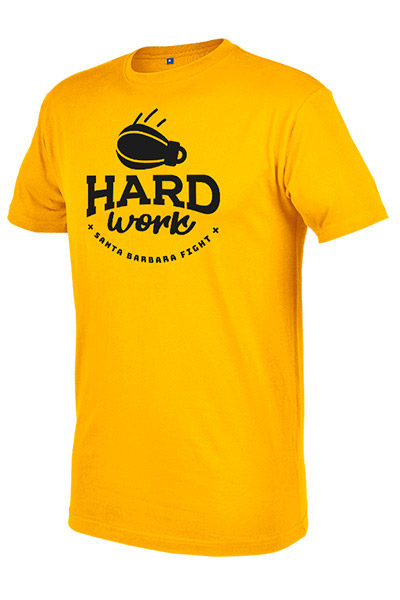 Camiseta amarillo Hard Work