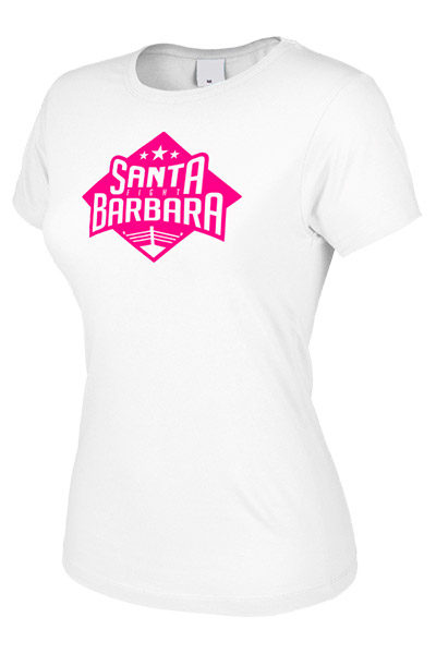 Camiseta mujer blanca Santa Barbara Fight