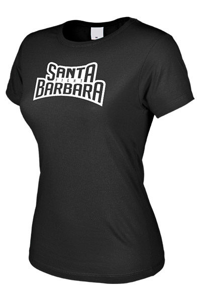 Camiseta mujer negra Santa Barbara Fight