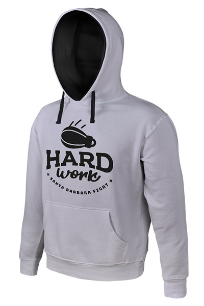 Sudadera gris Hard Work